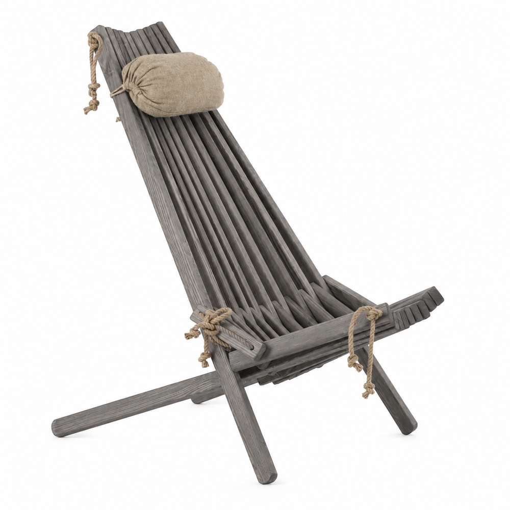 Chilienne en bois EcoChair Gris - Ecofurn