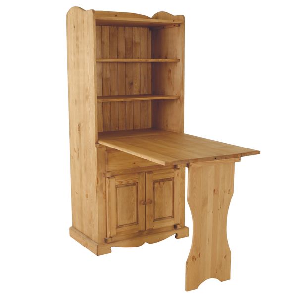 Table de berger escamotable en pin massif 3 portes 1 tiroir Farmer