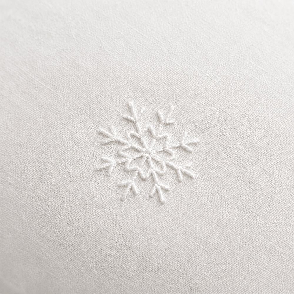 Housse de couette 260 x 240 cm neige neige | Flocons de nuit