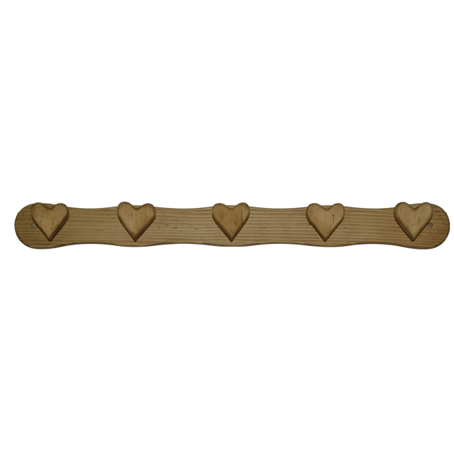 Patère coeur 5 têtes