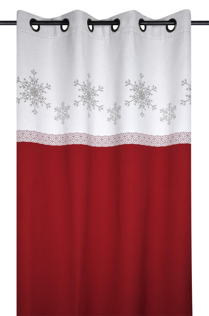 Rideau GAILLARD rouge 140x260cm