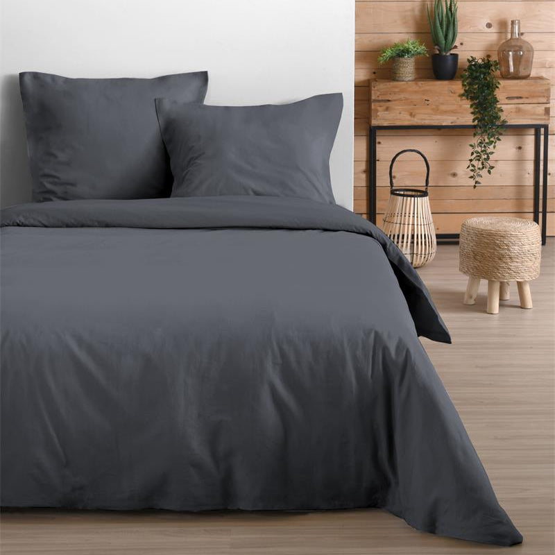 Housse de couette 240 x 220 cm ardoise