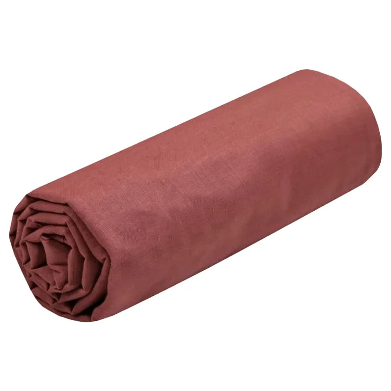 Drap housse 90 x 190 cm grenache