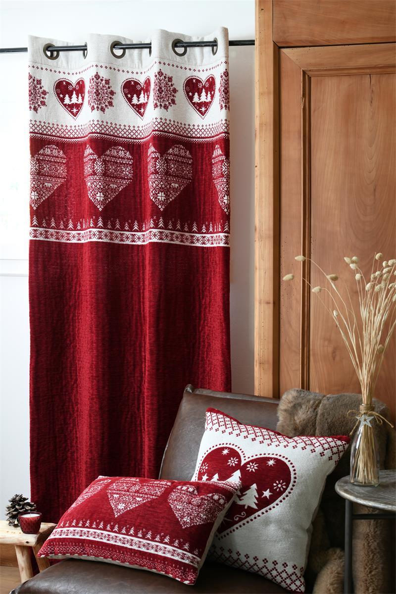 Rideau THENESOL rouge 140x260