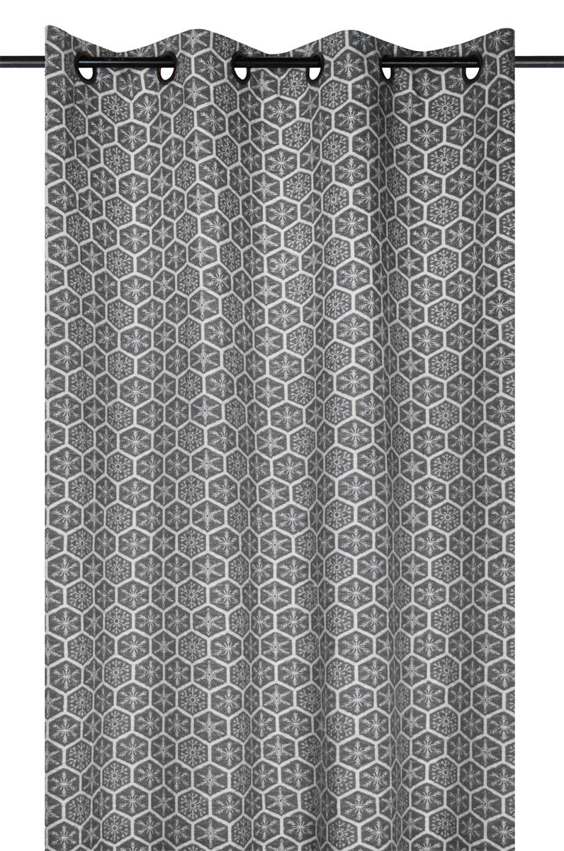 Rideau ALASKAN gris 140x260cm