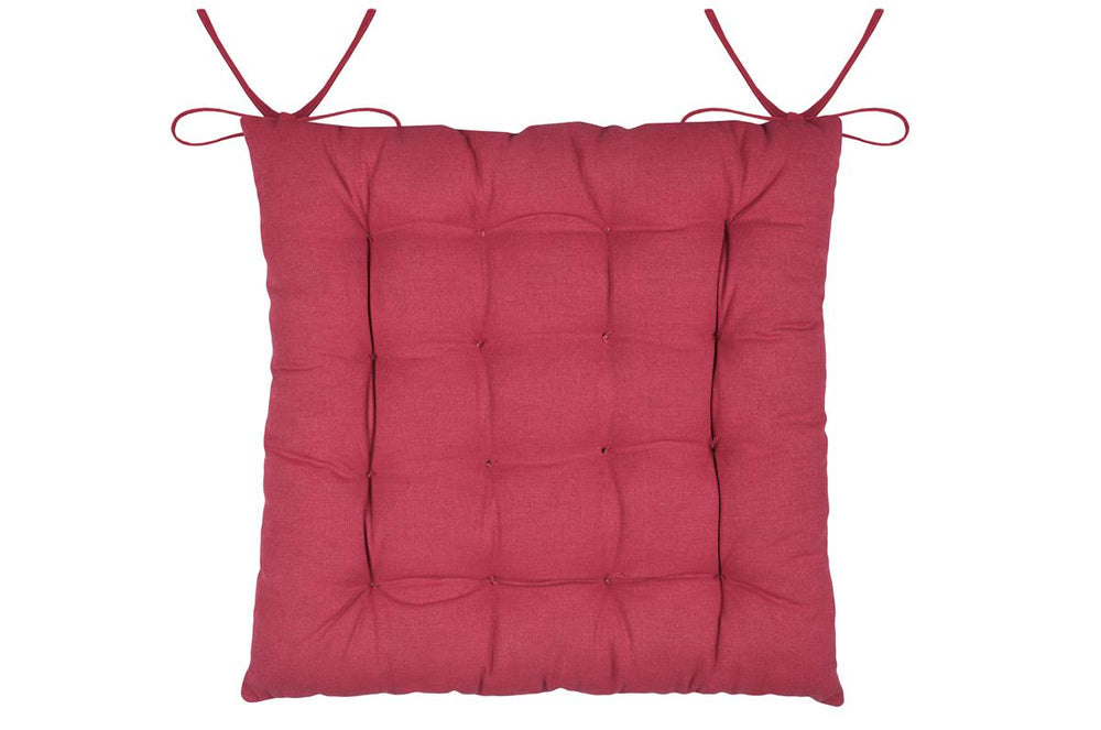 Galette de chaise ARBIN coeurs rouge