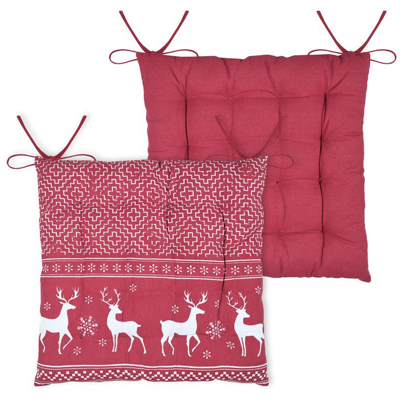 Galette de chaise ARBIN rouge