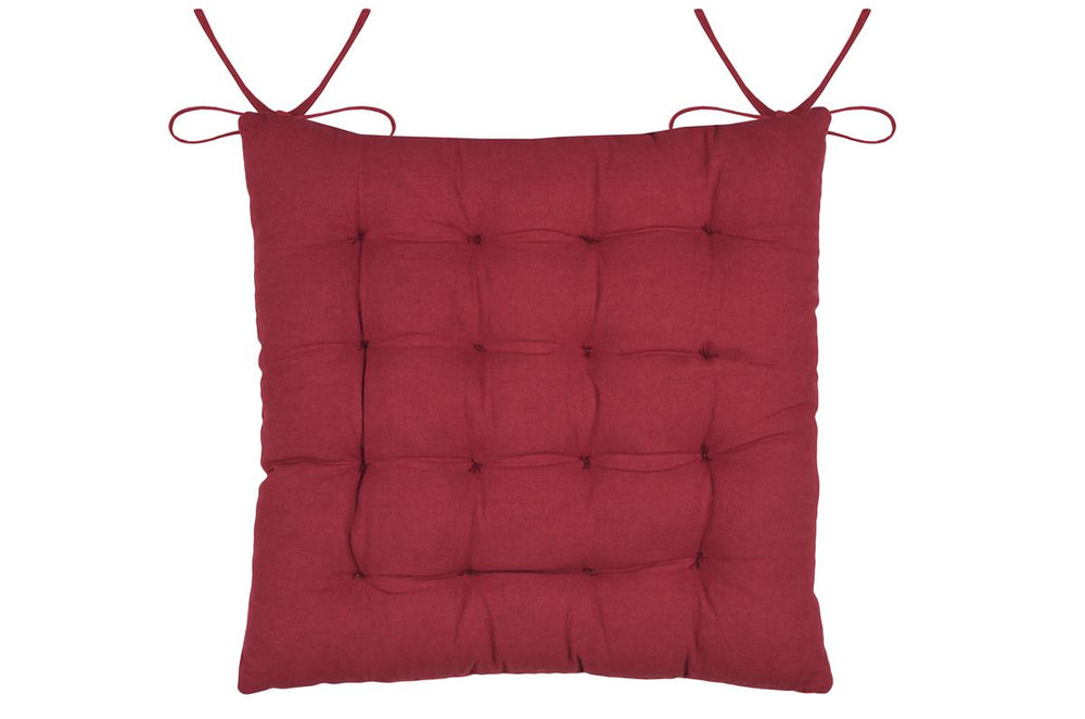 Galette de chaise ARBIN rouge