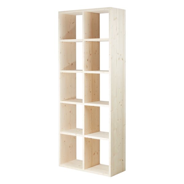 Cube de rangement pin brut 10 niches
