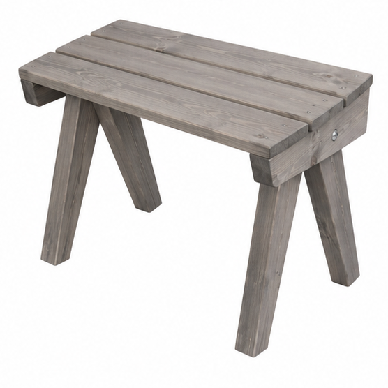 Table de jardin Granny en pin huilé gris - Ecofurn