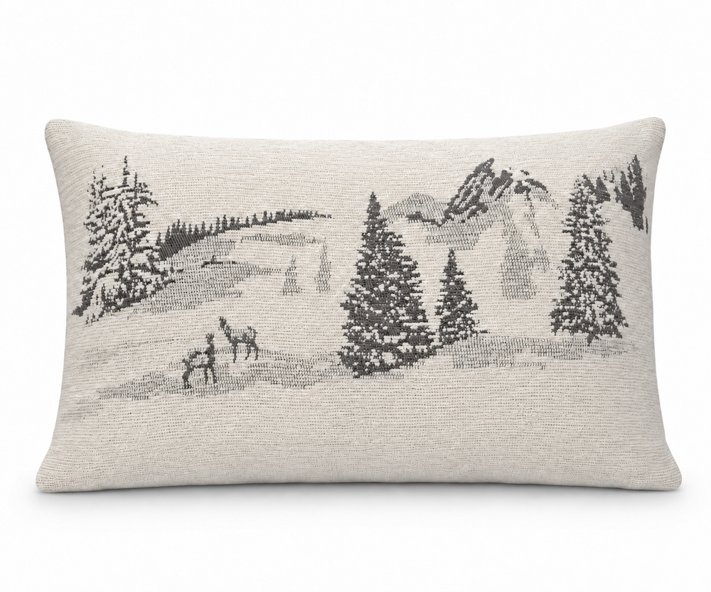 Coussin Neve Gris 30x50 cm