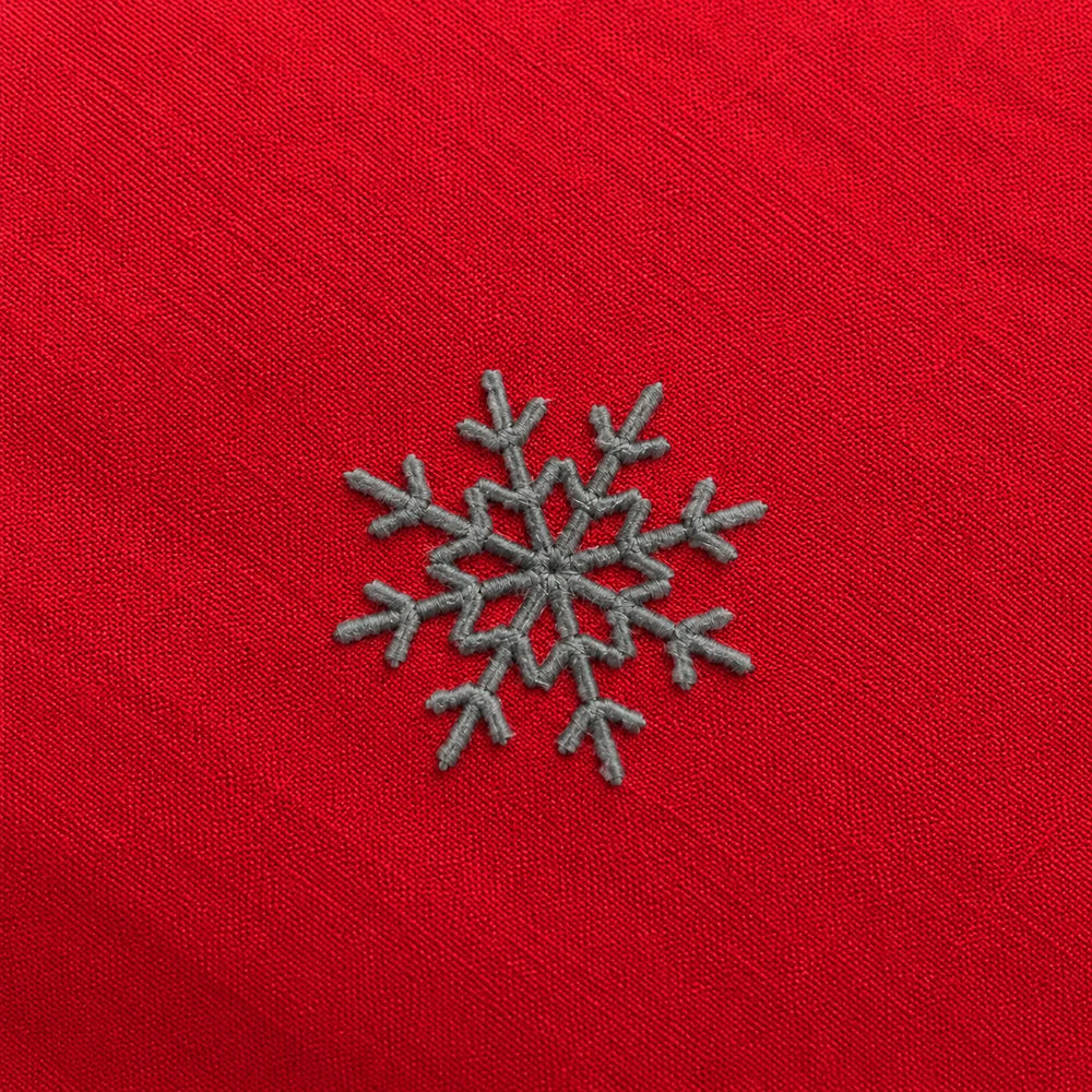 Housse de couette 200 x 200 cm neige coquelicot | Flocons de nuit