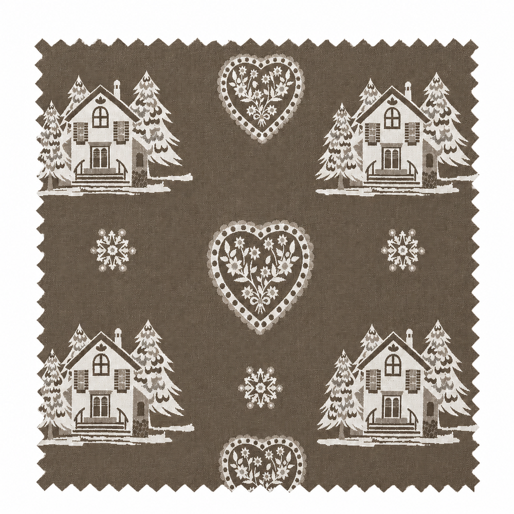 Housse de canapé convertible Clic clac 130 x 190 cm coeurchevel taupe Aspin