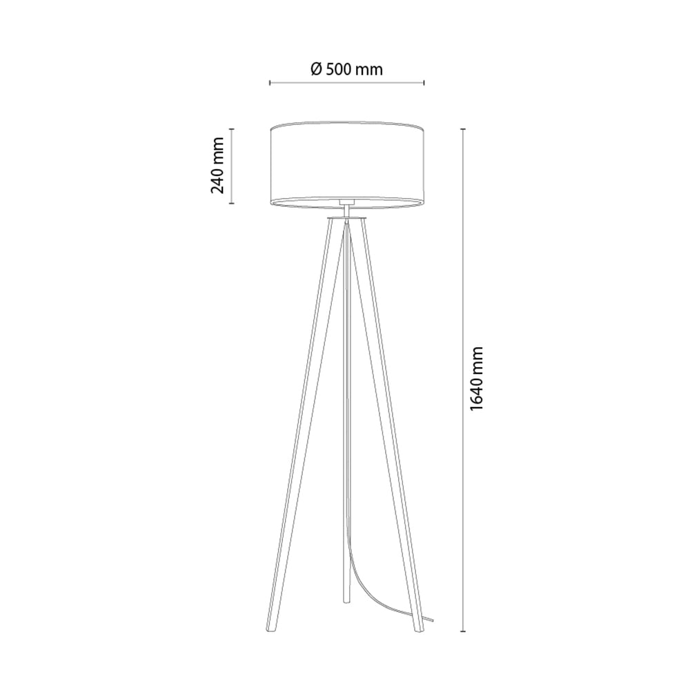 Lampadaire lin et liseret | DREVA