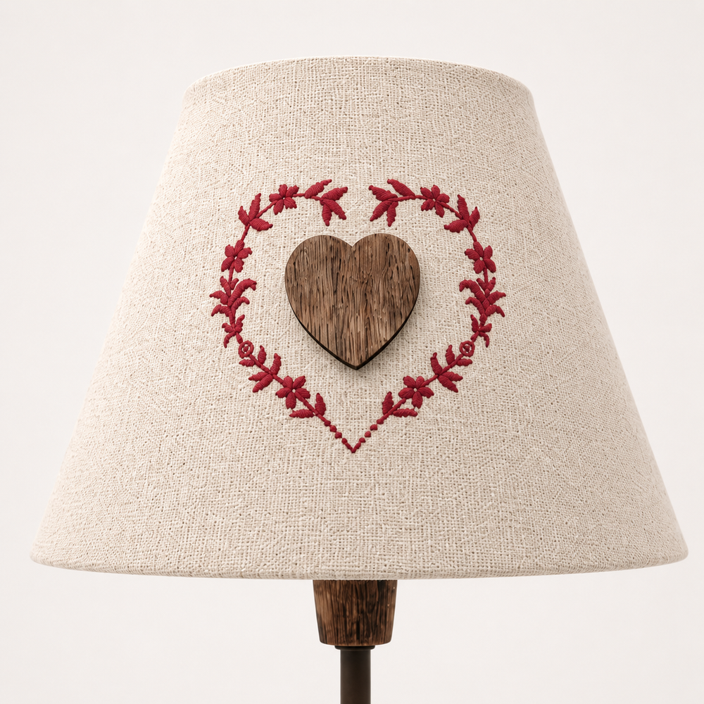 Lampe à poser coeur