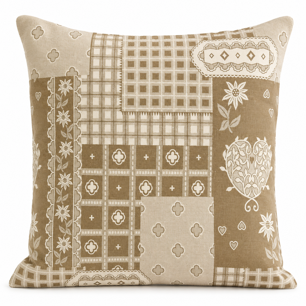 Coussin carré 40 x 40 cm Veneto taupe Aspin