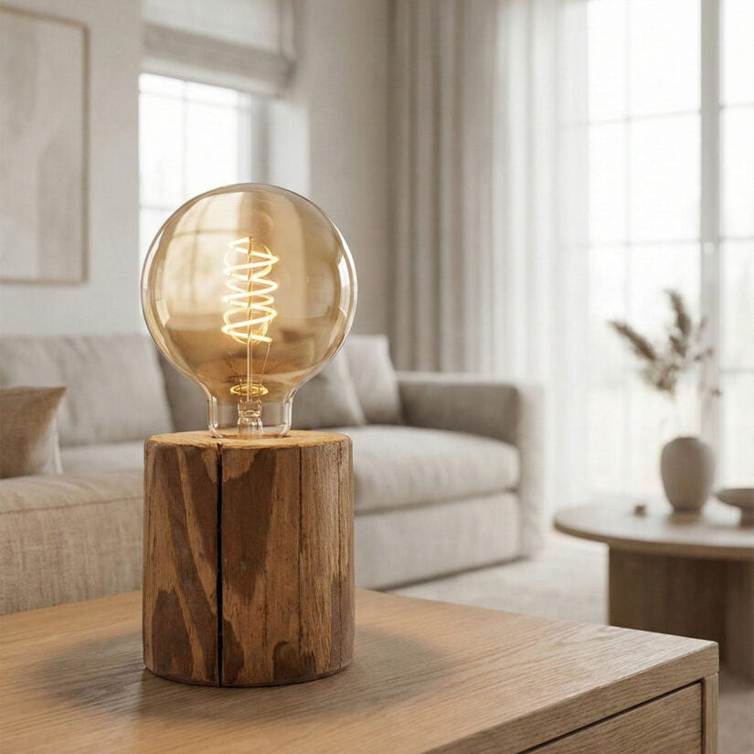 Lampe à poser pin naturel CORE