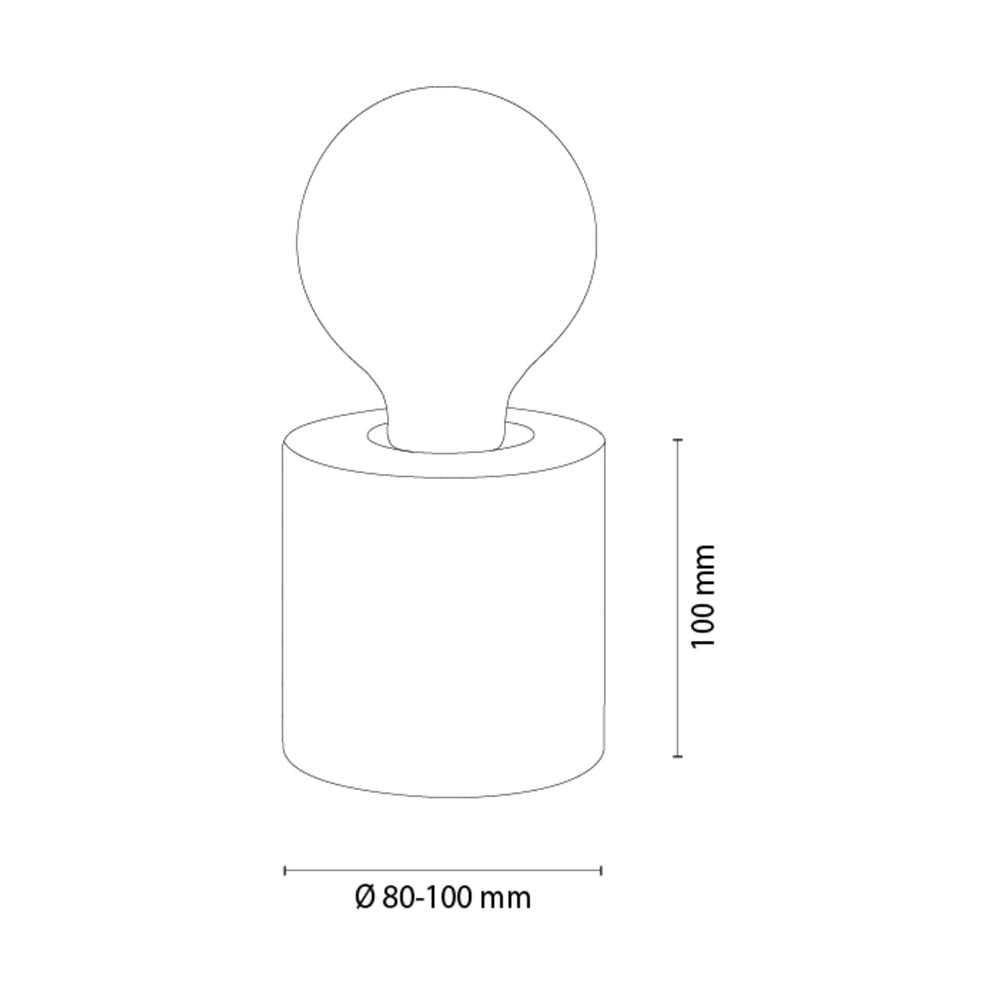 Lampe à poser pin naturel CORE