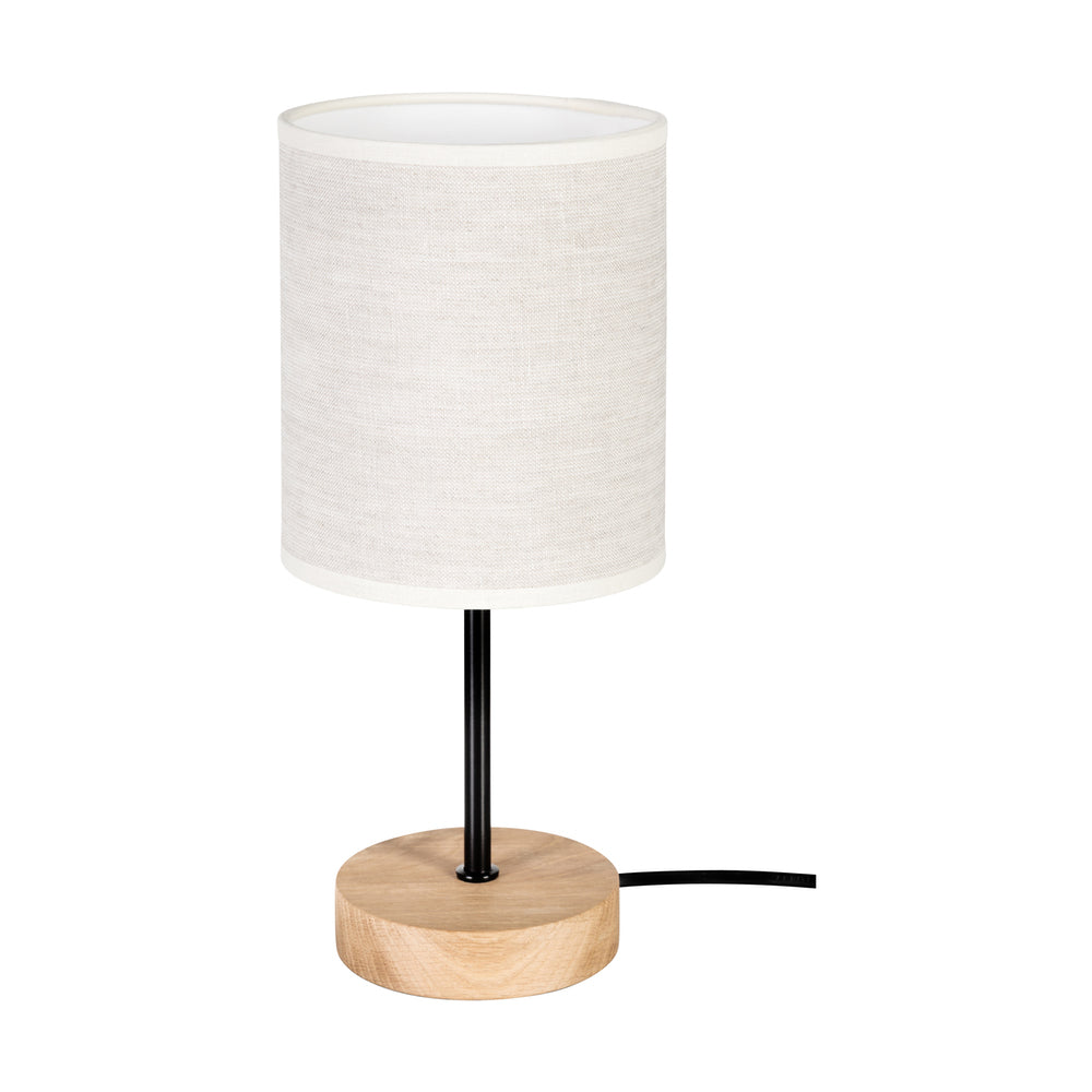 Lampe à poser bois et lin | DREVA