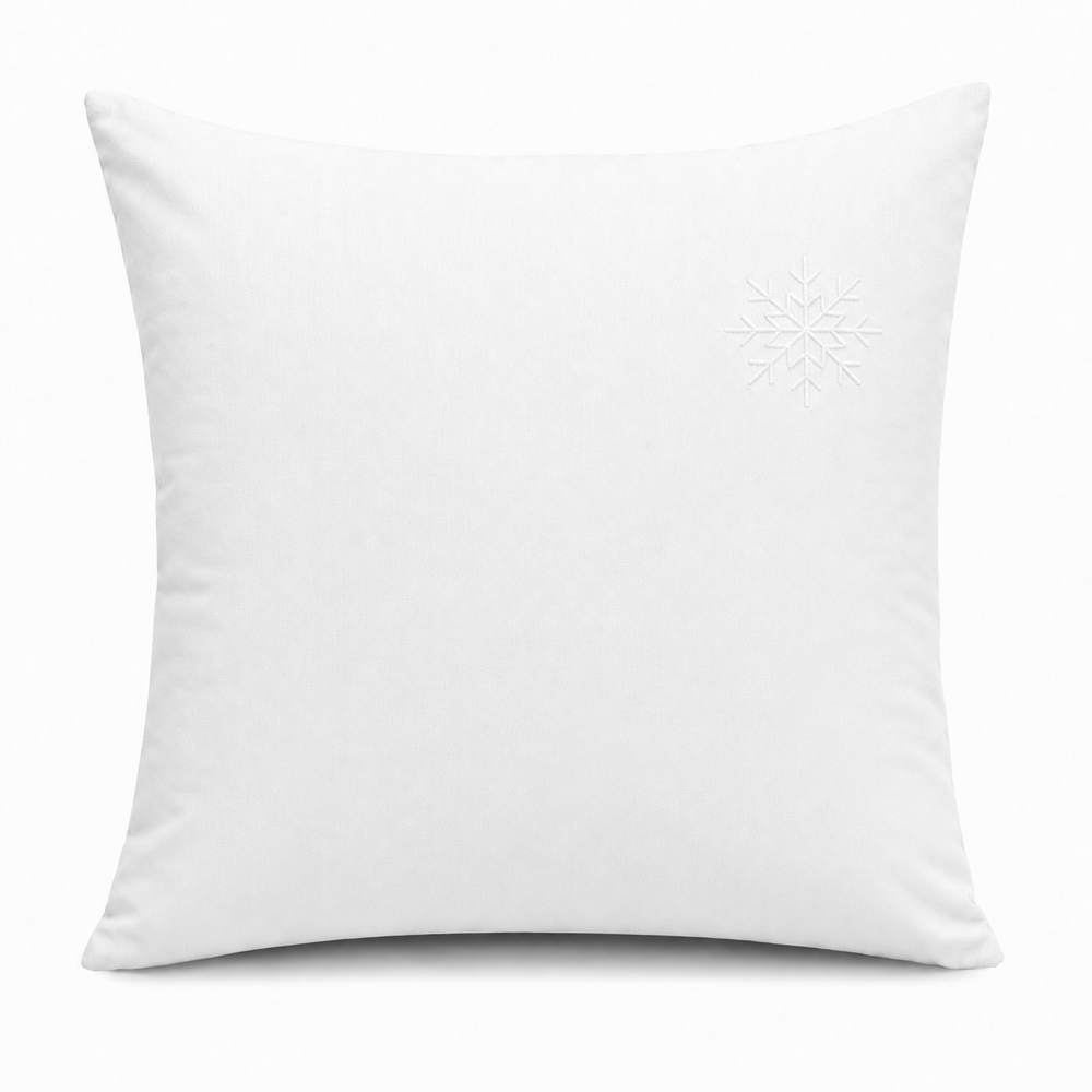 Taie d'oreiller 65 x 65 cm neige neige