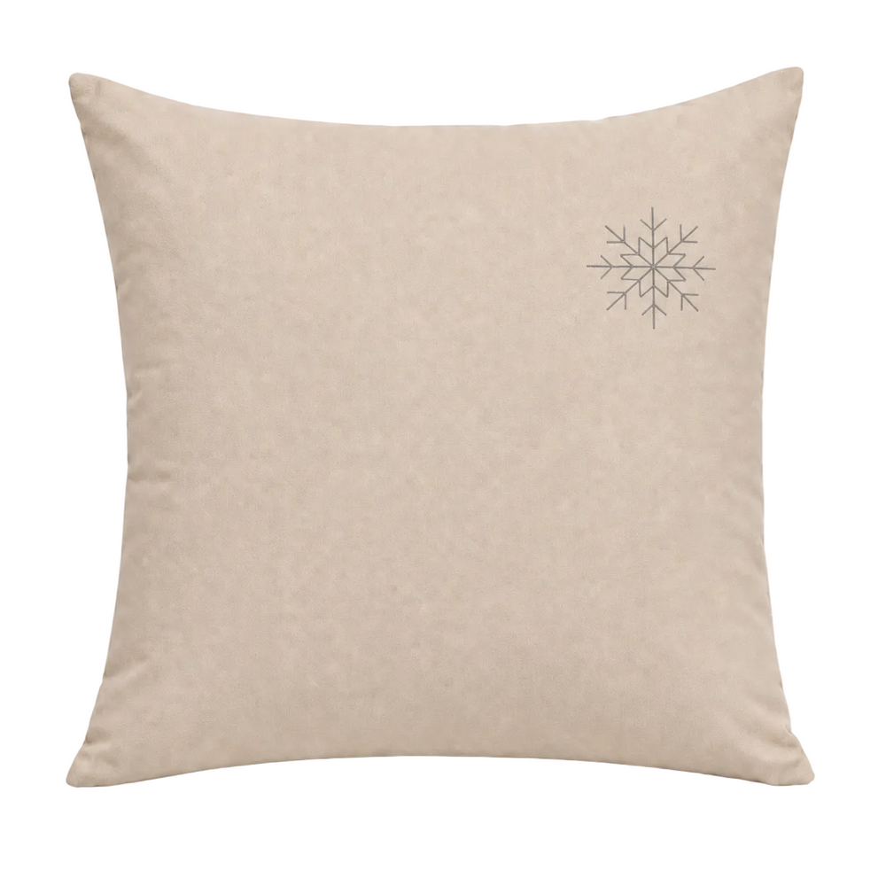 Taie d'oreiller 65 x 65 cm neige sable