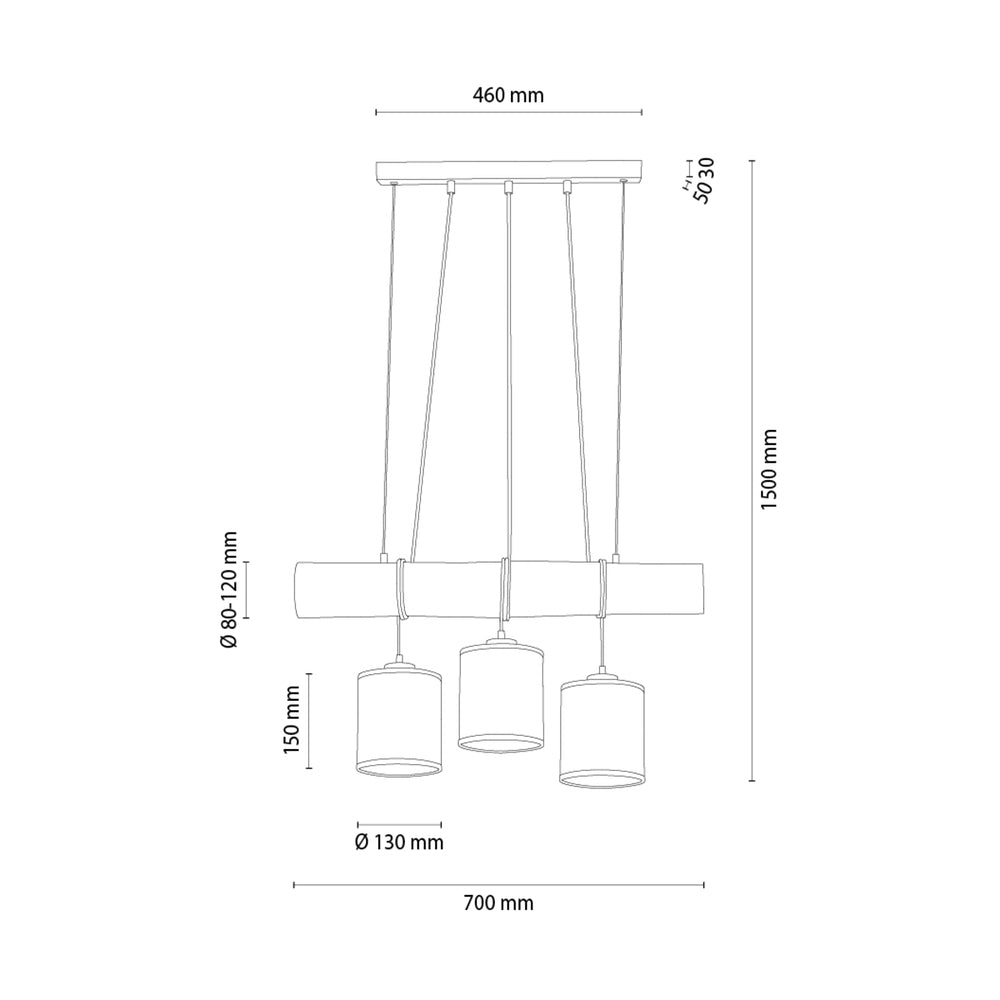 Suspension TRENO miel