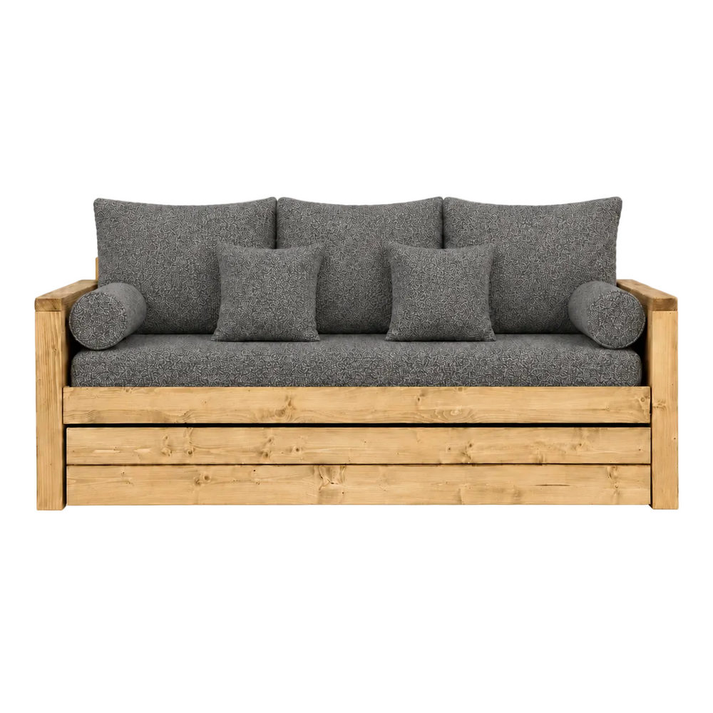 Housse pour canapé convertible gigogne 3 places Luisa Gris