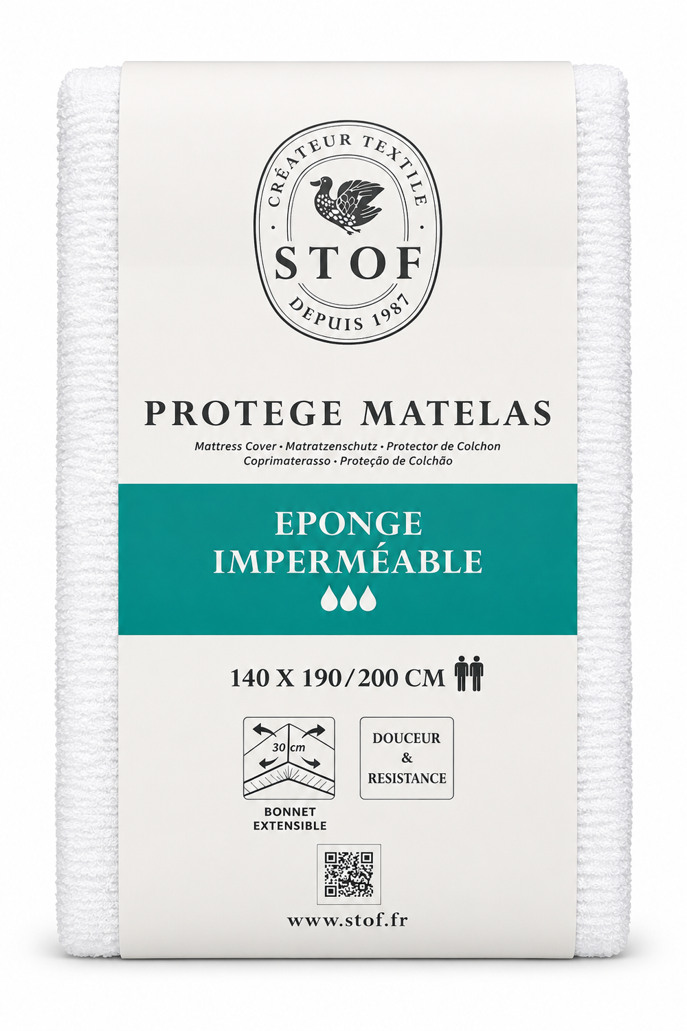 Protège matelas Tricia 140 x 190/200 cm
