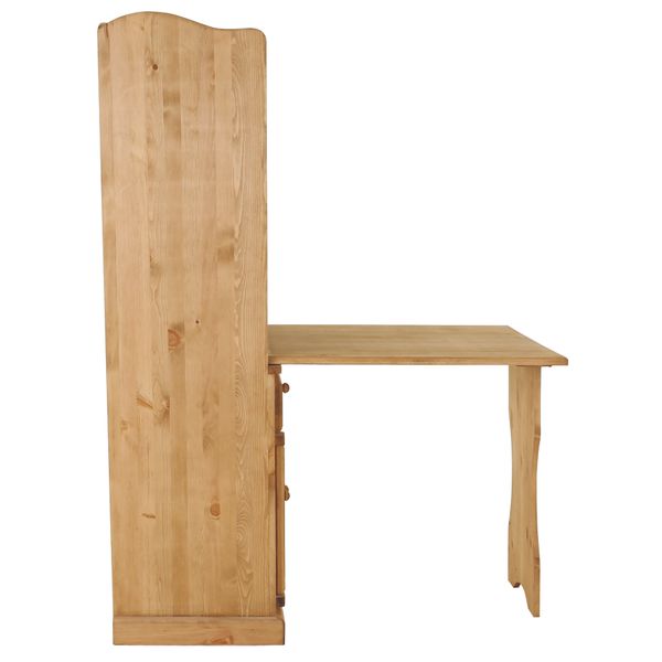 Table de berger escamotable en pin massif 3 portes 1 tiroir Farmer