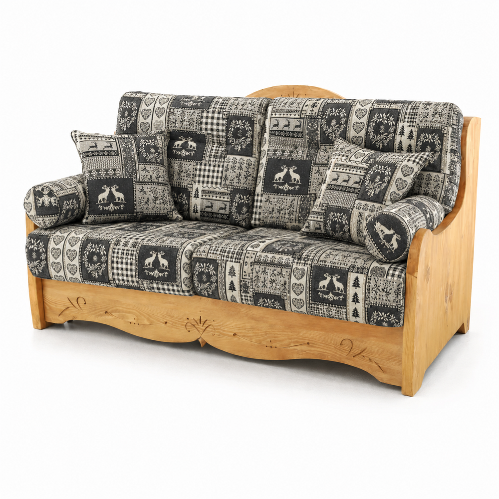 ASPIN canapé convertible express bois massif epicea