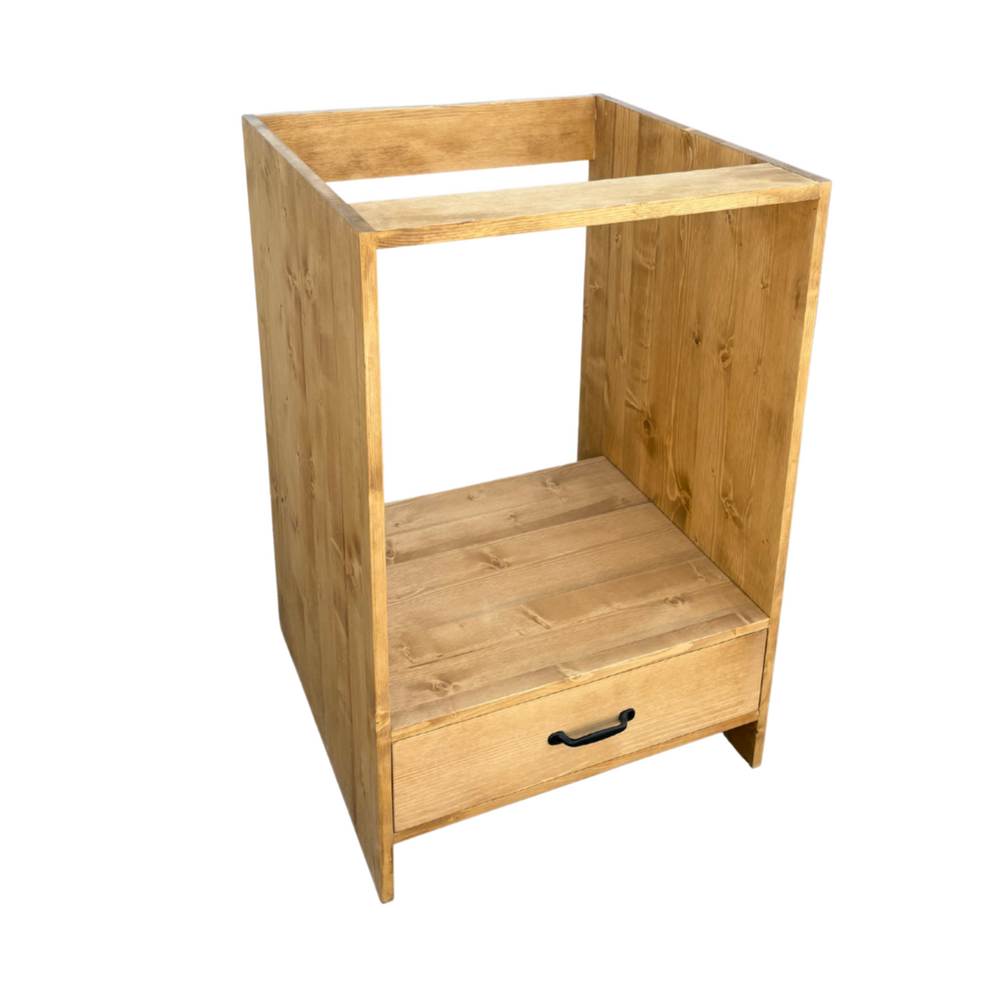 Meuble bas four ARAVIS 60 cm un tiroir de rangement bois massif