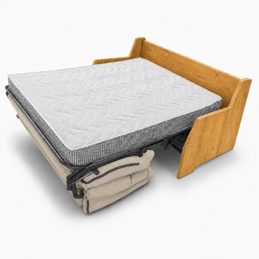 Canapé convertible express beige 140 cm | Refuge