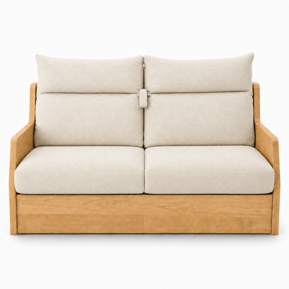 Canapé convertible express beige 140 cm | Refuge