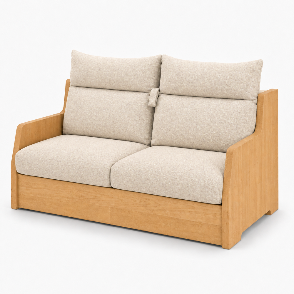 Canapé convertible express beige 140 cm | Refuge