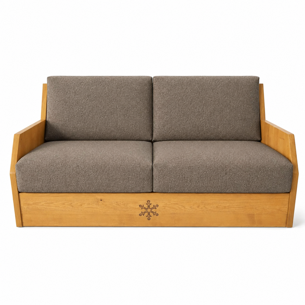 Canapé convertible express 160 cm CERVIN taupe
