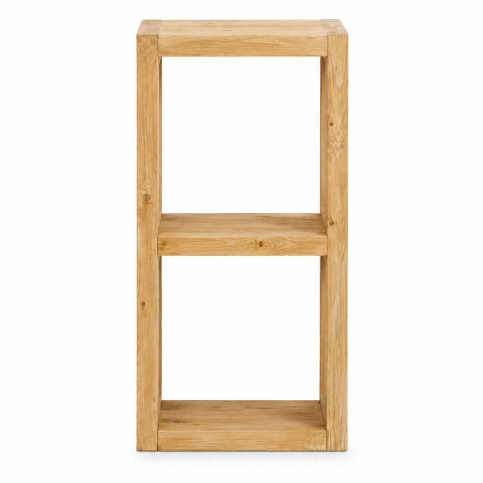 Etagère cube 2 niches en épicéa massif huilé miel | OREGON