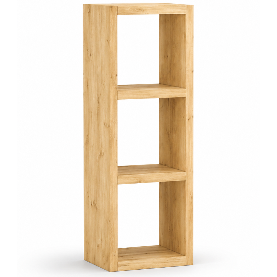 Etagère cube 3 niches en épicéa massif huilé miel | OREGON