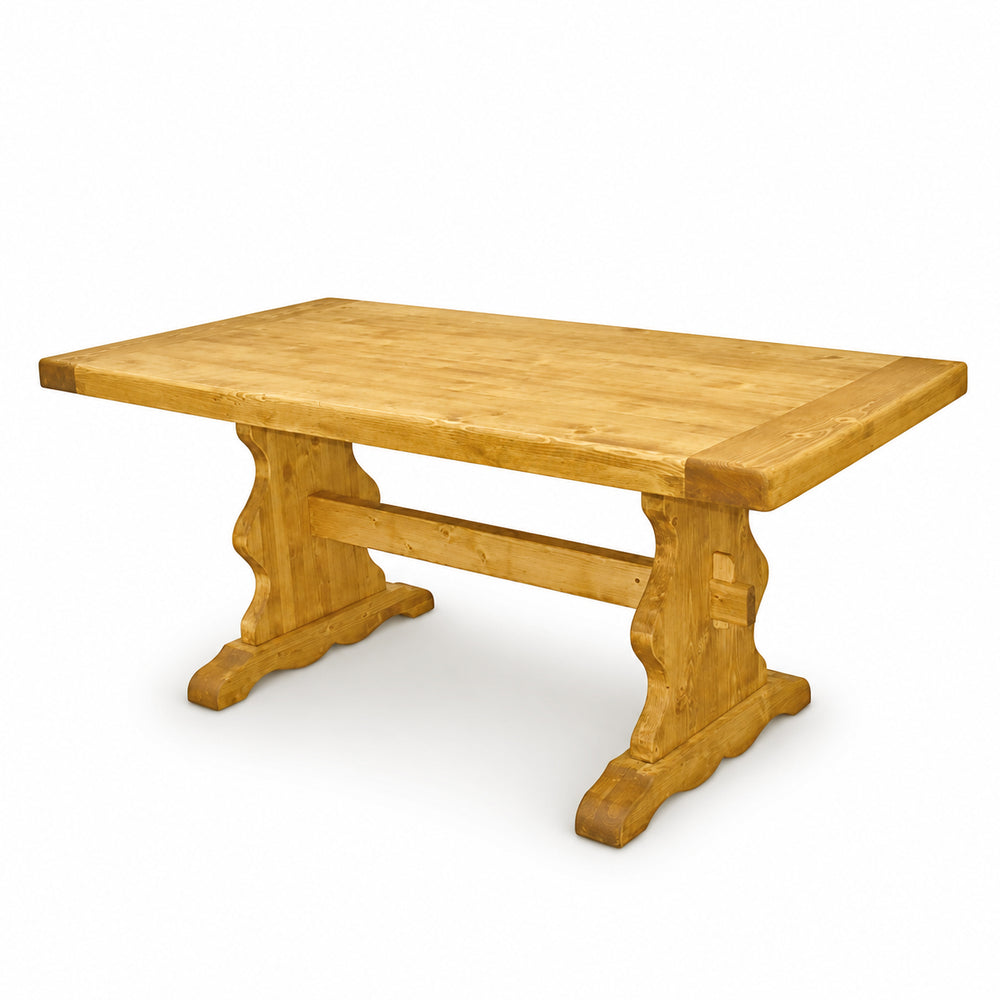 GRENIERALPIN-TABLE-MONASTERE-MEUBLEPIN-BOISMASSIF-MIEL