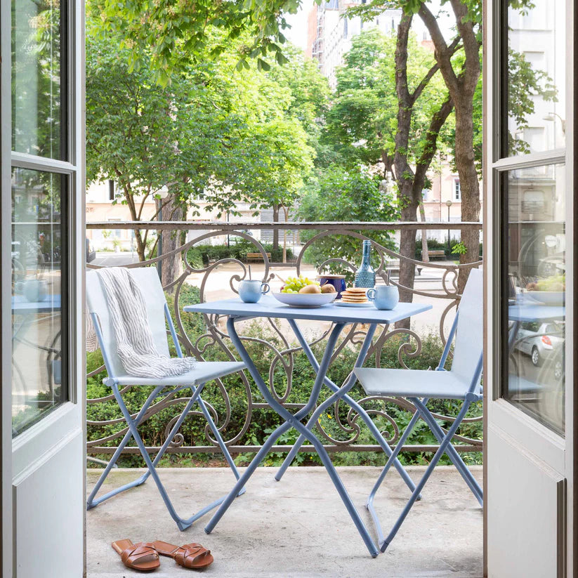 Table de jardin pliante Balcony Acier Ciel