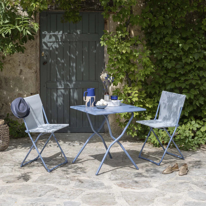 Table de jardin pliante Balcony Acier Ciel