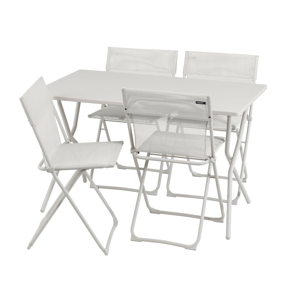 Table rectangle Balcony Acier Beige Seigle