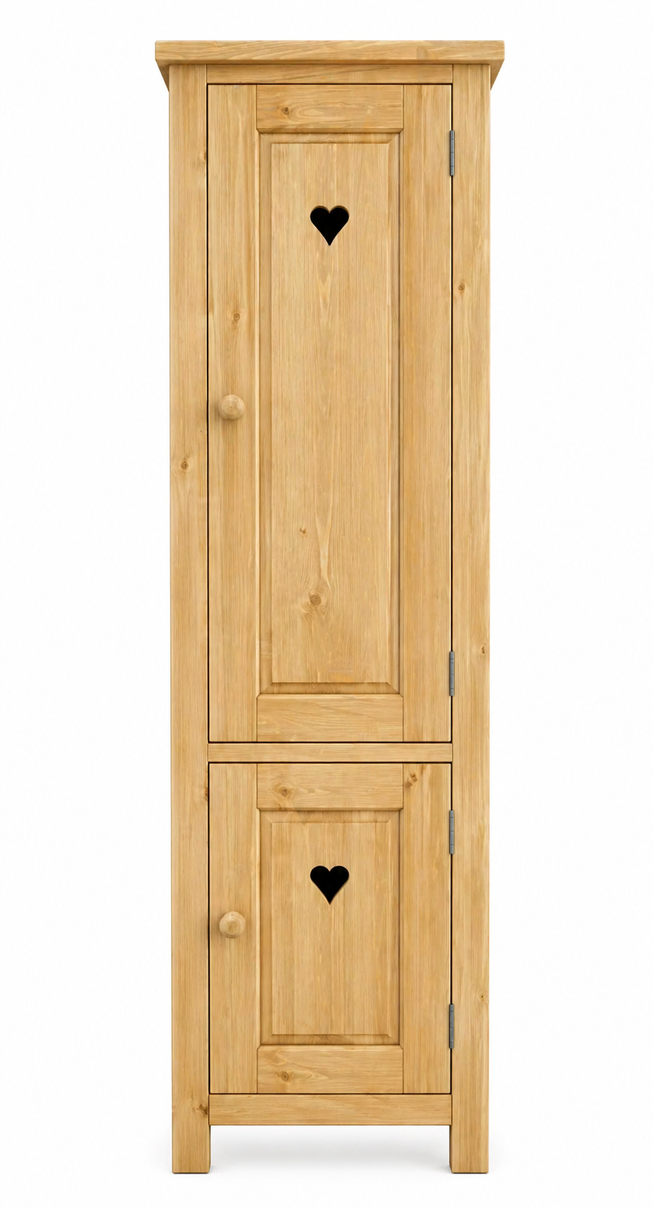 Colonne de rangement en bois massif 2 portes Terroir