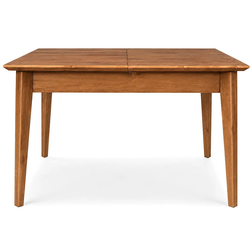 Table extensible 120/160 cm en épicéa brossé huilé whisky | Nosta