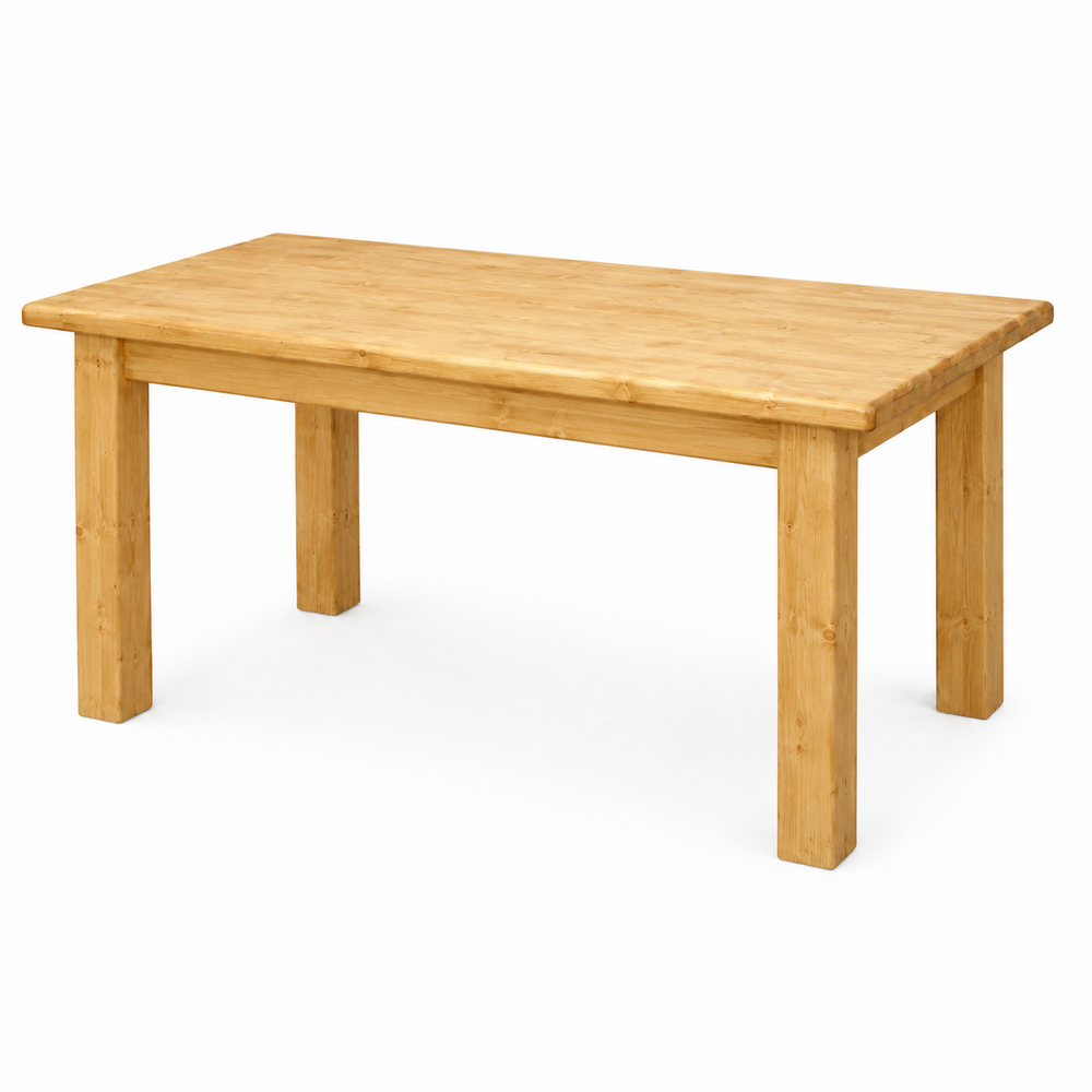 Table repas 120 cm en épicéa massif huilé miel | OREGONen épicéa massif huilé miel | OREGON