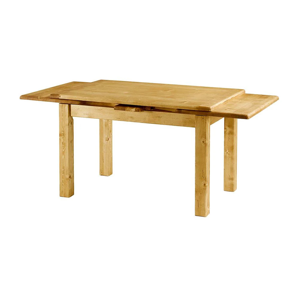 Table repas 140-240 cm avec 2 allonges 50cm en épicéa massif huilé miel | OREGON