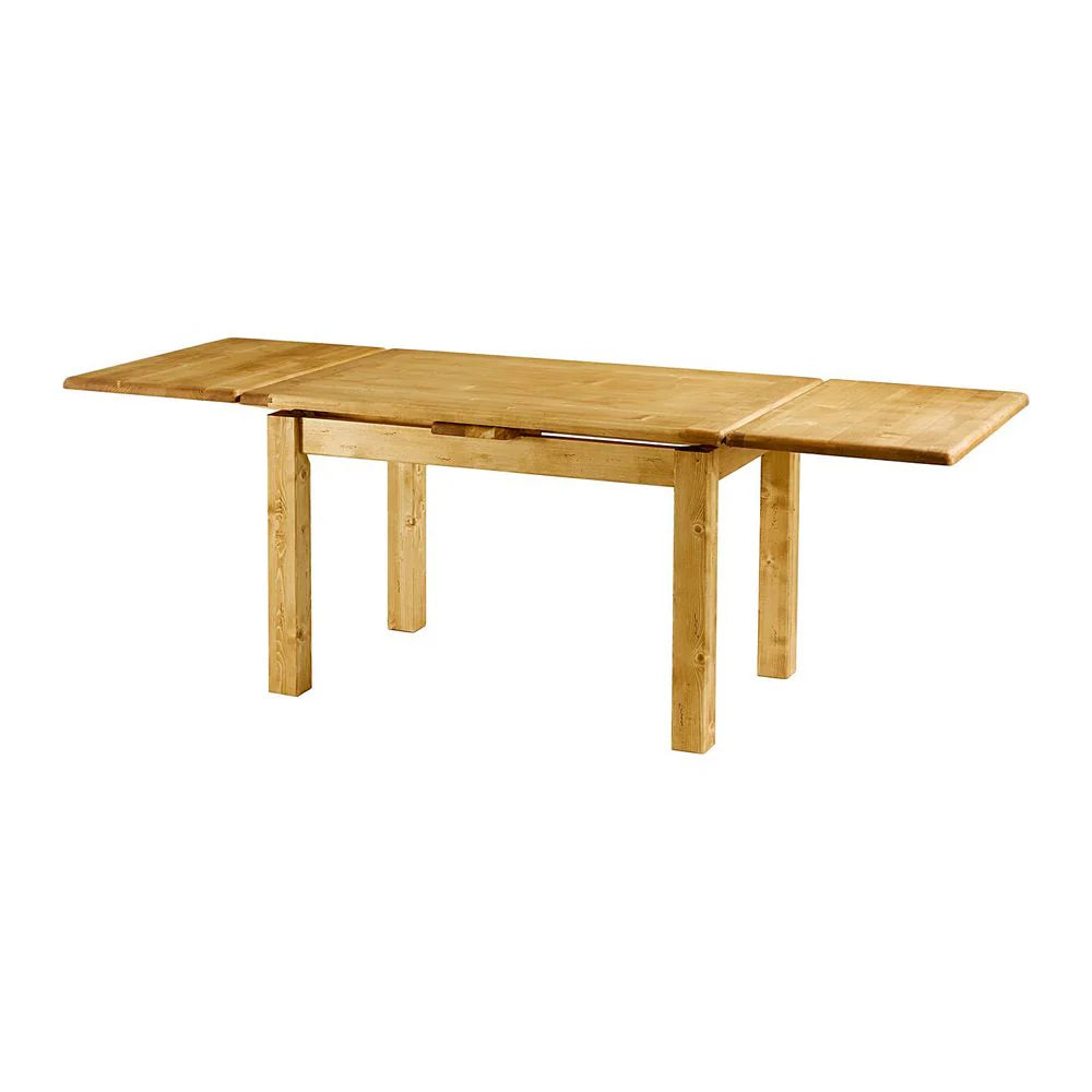 Table repas 140-240 cm avec 2 allonges 50cm en épicéa massif huilé miel | OREGON