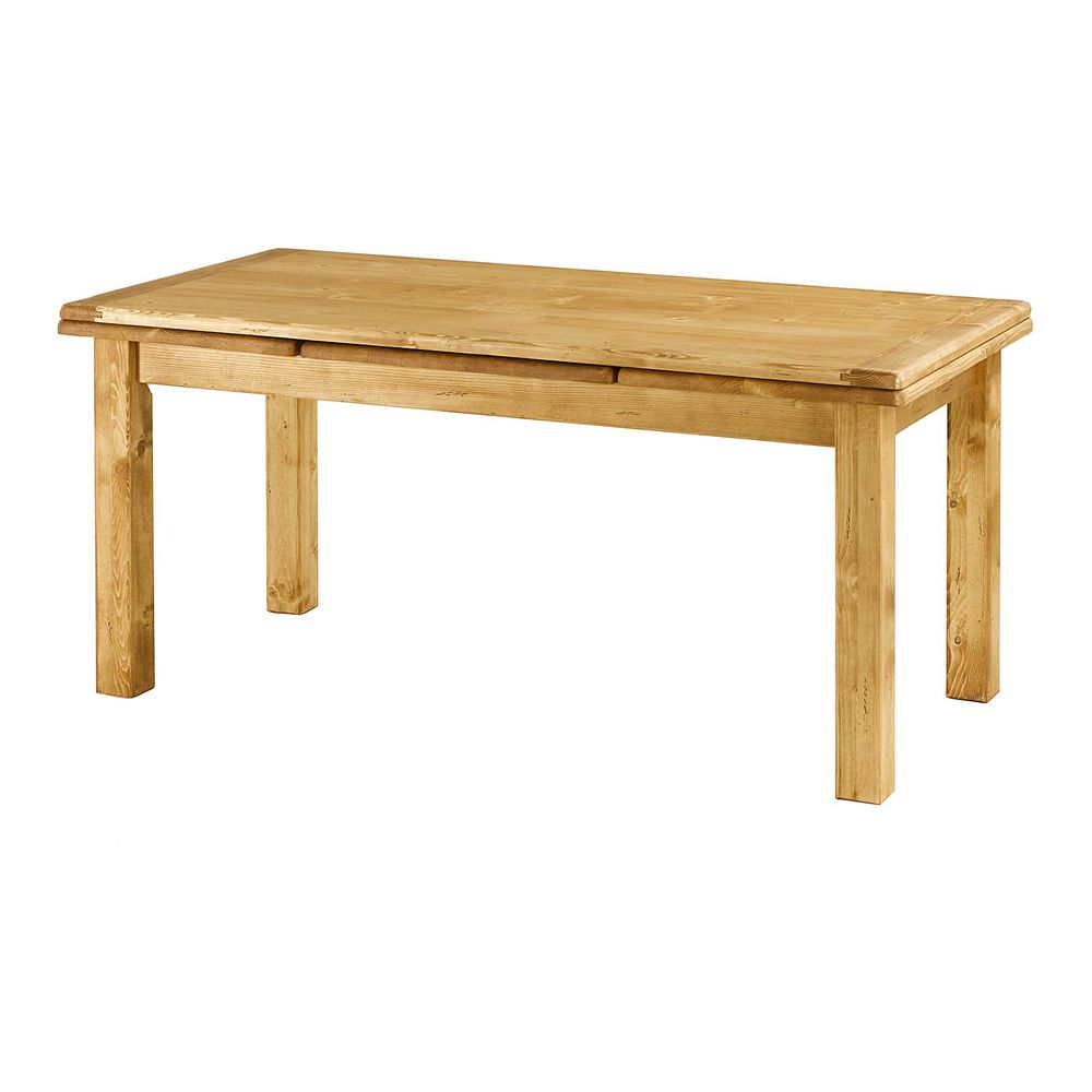 Table repas 160-260 cm avec 2 allonges 50cm en épicéa massif huilé miel | OREGON