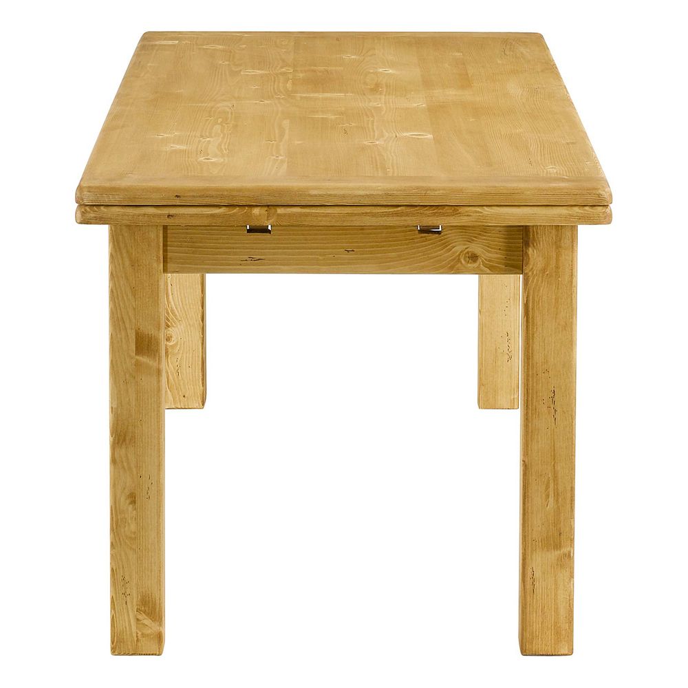 Table repas 160-260 cm avec 2 allonges 50cm en épicéa massif huilé miel | OREGON