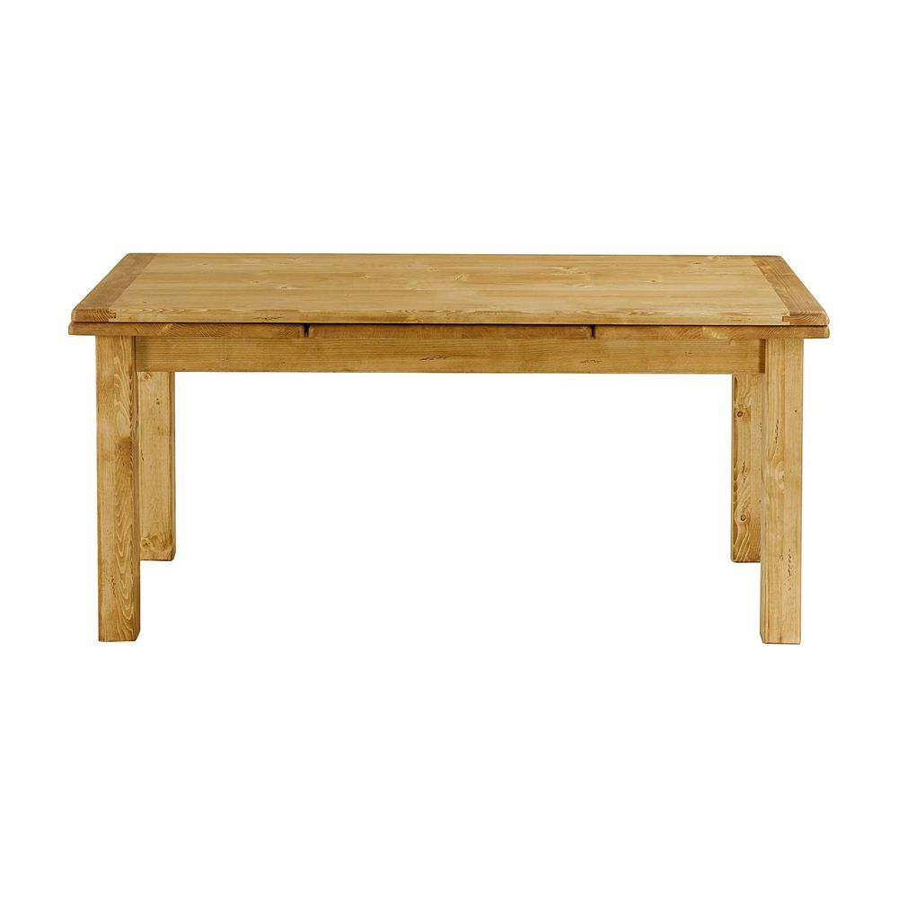 Table repas 160-260 cm avec 2 allonges 50cm en épicéa massif huilé miel | OREGON