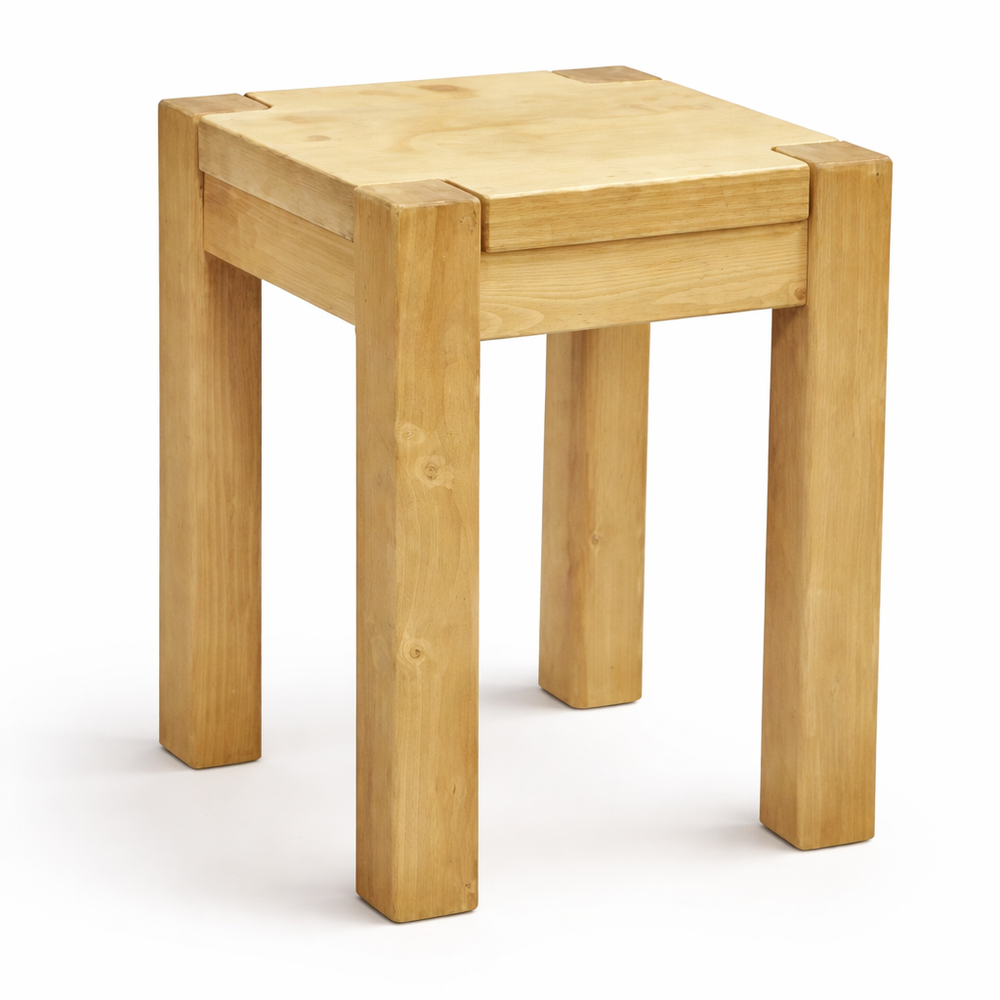 Tabouret en épicéa massif huilé miel | DIBONA